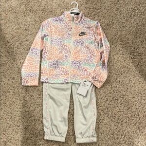 Nike Pink and White Sweatpants Comfortable Joggers